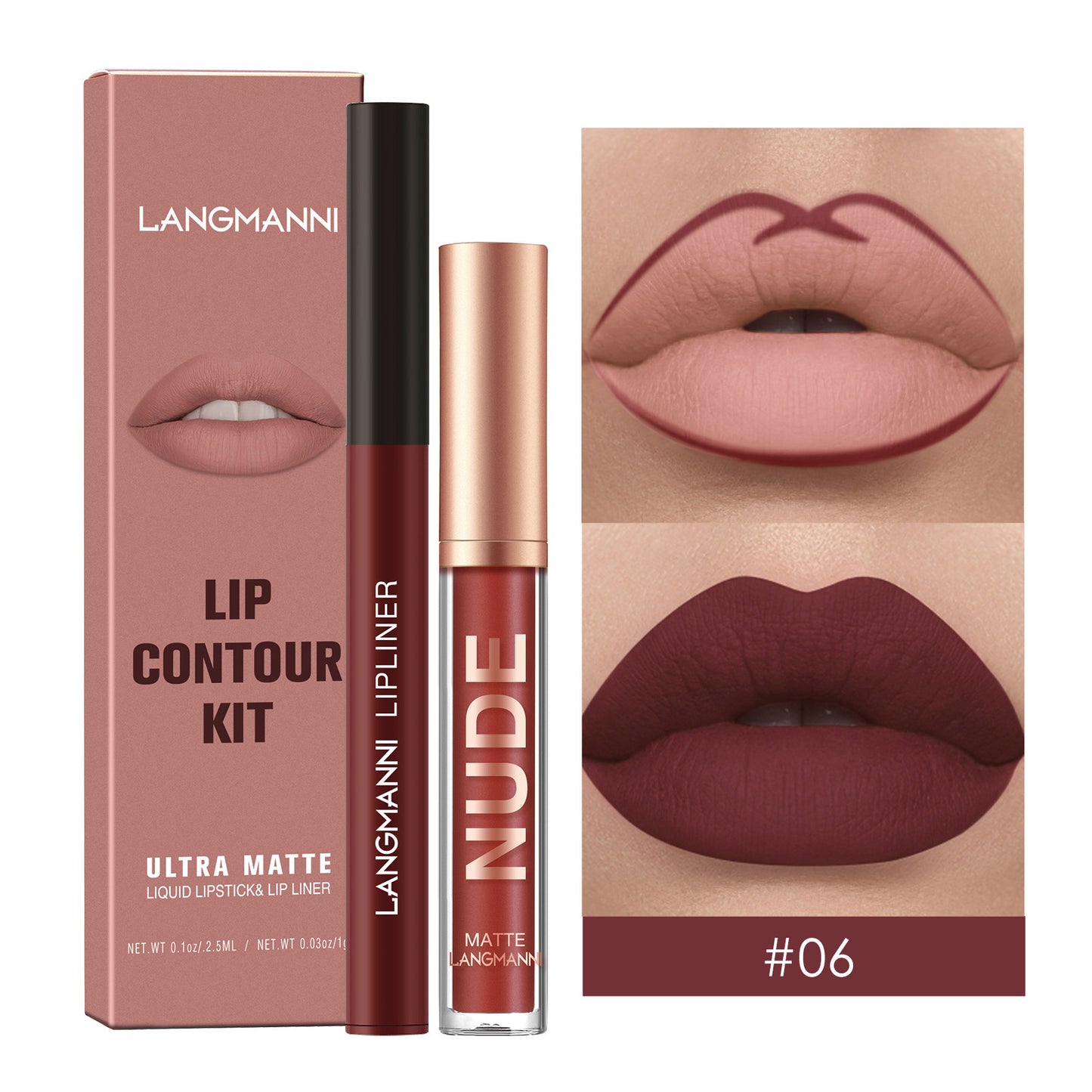 Makeup No Stain On Cup Matte Lip Gloss Suit