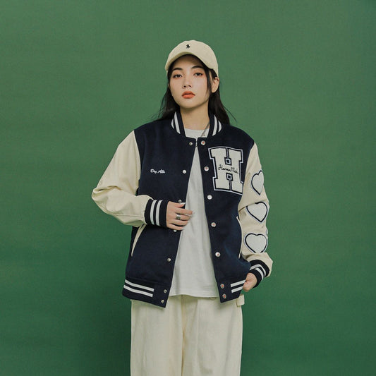 Baseball Uniform Style Women's Jacket