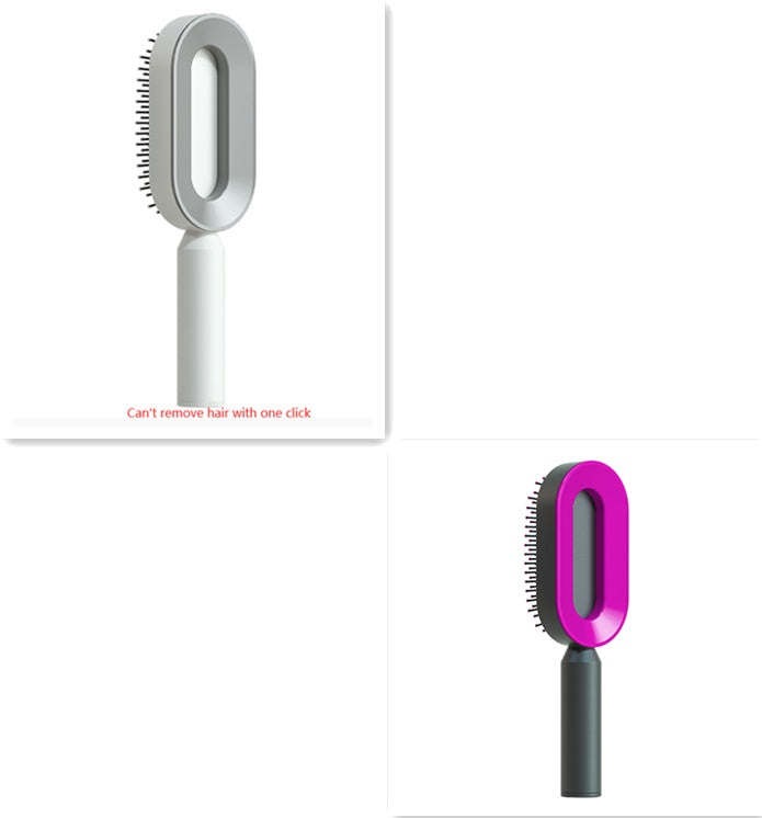 女性用セルフクリーニングヘアブラシ ワンキークリーニング