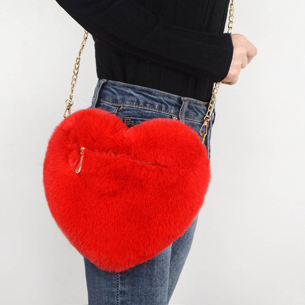 Love Plush Chain Shoulder Party Bag