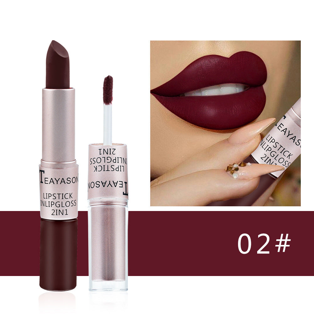 Doppelseitiger, antihaftbeschichteter Becher, matter Lipgloss