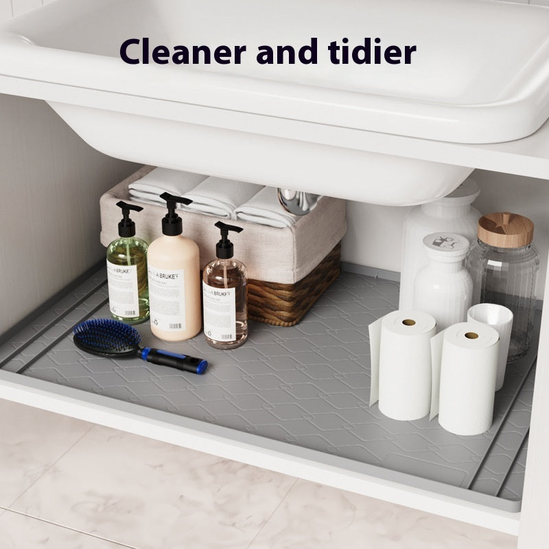 Sink Mat Cabinet Pad Silicone Stain-resistant Waterproof Cabinet Protective Pad