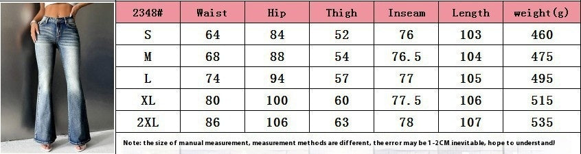 Women's Vintage High Elastic Pocket Embroidered Vintage Jeans