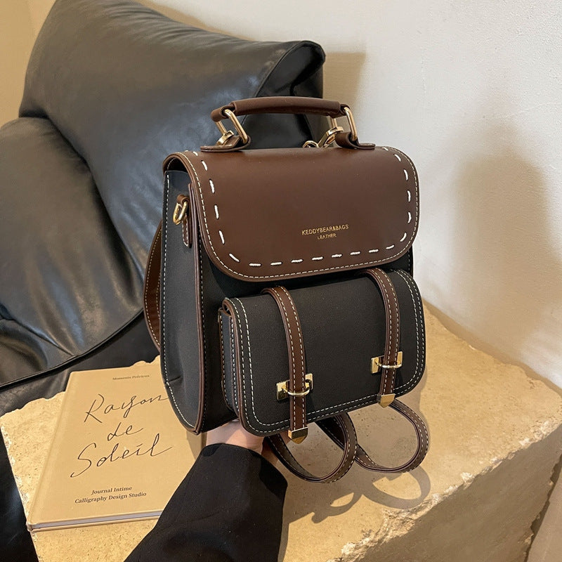 Retro Style Fashionable Casual Women Backpack