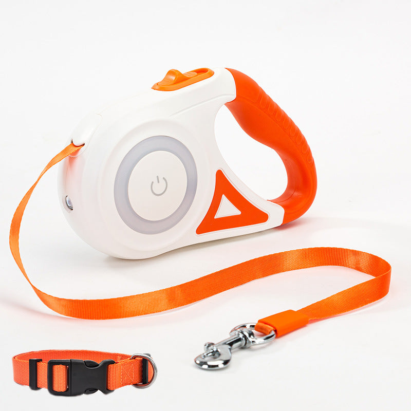 Dog Leash Retractable with Collar Spotlight