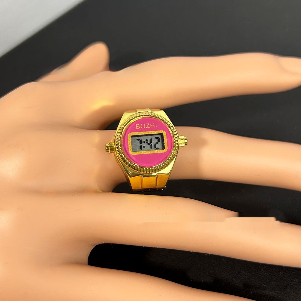 Women's Fashion Digital Display Mini Ring Watch