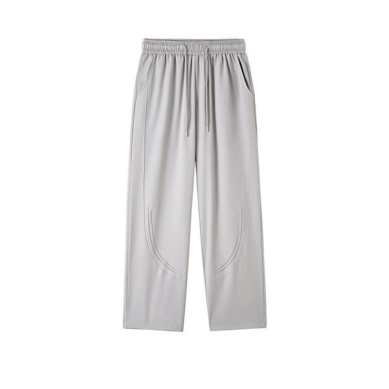Men's Summer Thin Ice Silk Casual Pants