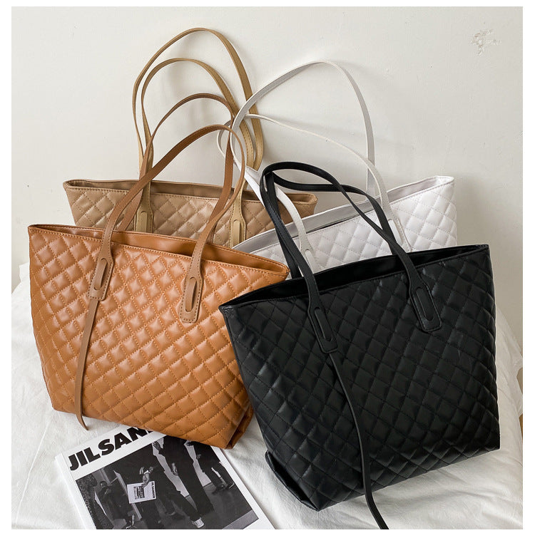 Diamond Check Damen Schulter- und Unterarmtasche