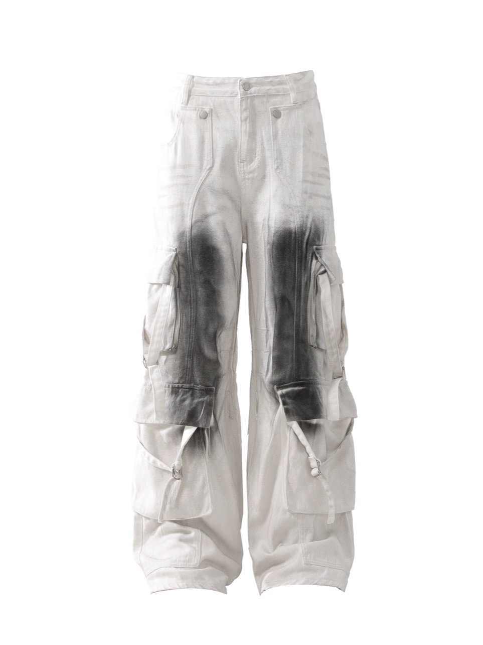 Splash Ink Multi-pocket Cargo Pants