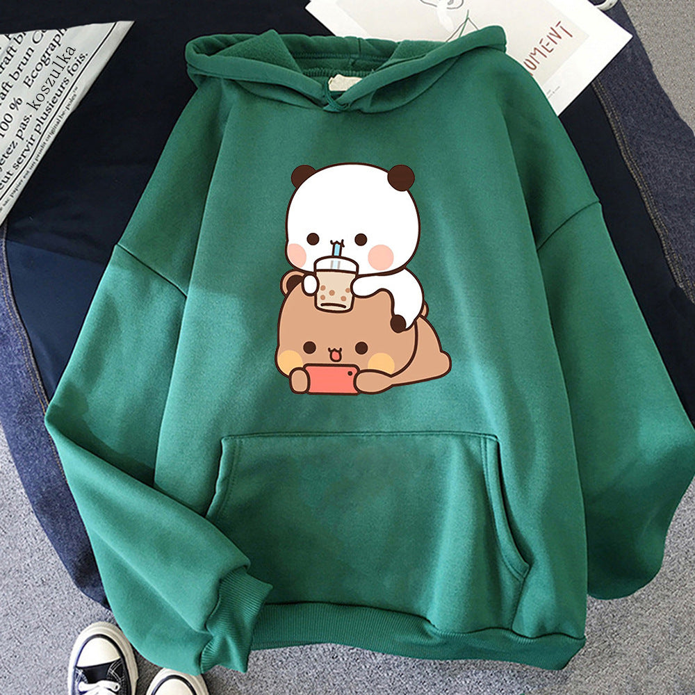 Bubu And Dudu パーカー レディース 美的グラフィック 楽しい かわいい