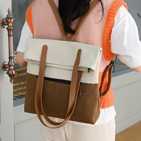 Versatile Handbag Retro Canvas with Hanging Back option