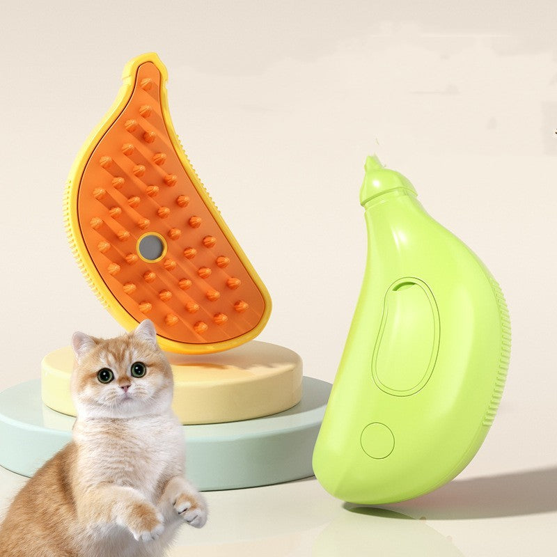 3 in 1 ペット用スチームブラシ 猫犬用洗浄スチームスプレーマッサージャー