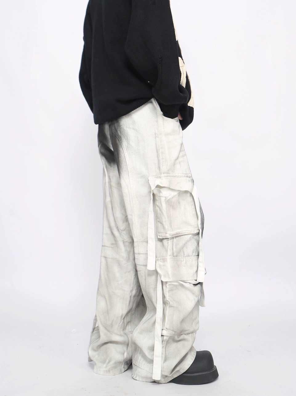 Splash Ink Multi-pocket Cargo Pants