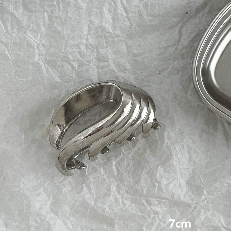 Silver Metal Barrettes Updo Hair Claw