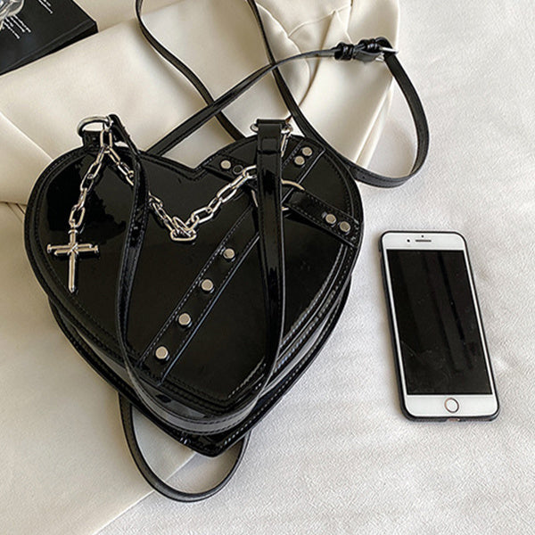 Chain Heart-shaped Bags Large Capacity Love Shoulder Bag For Women