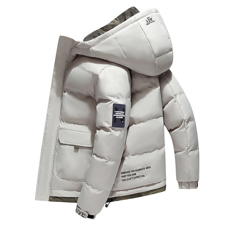 Cotton-padded Men's Simple Jacket