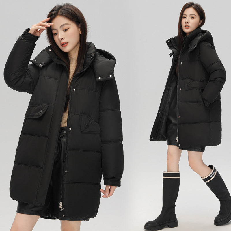 Modische Daunenjacke mit Baumwollfutter