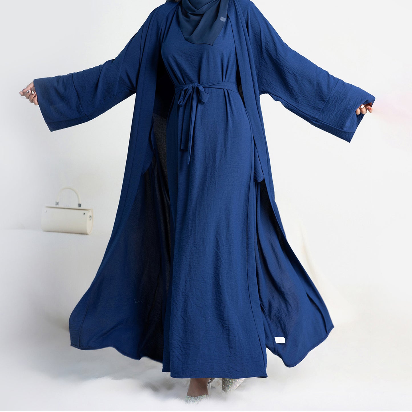 Solid Color Two-piece Abaya