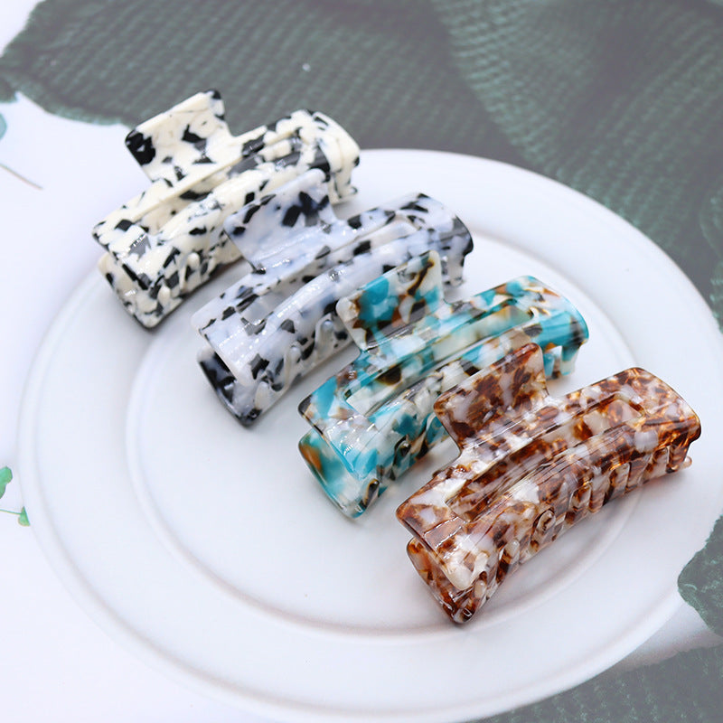 Acetate Medium Hollow Square Hair Claw