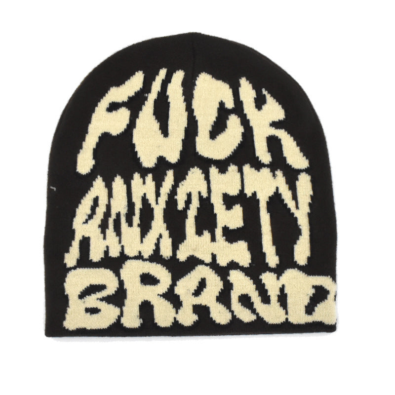 Popular Hip Hop Letters Knitted Beanie Hat