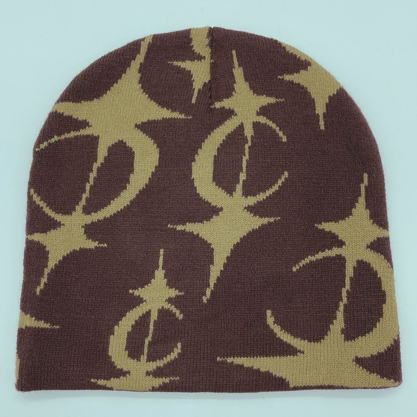 Five Pointed Star Jacquard Knitted Beanie