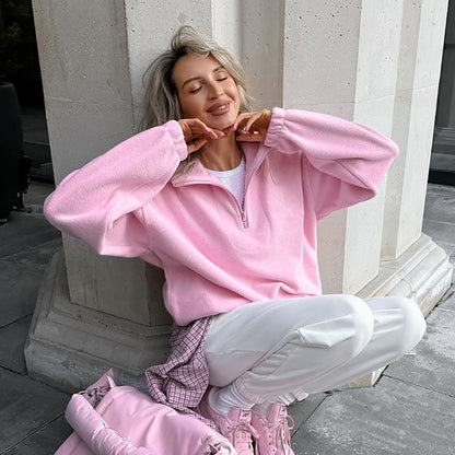 LOOSE BERBER FLEECE SWEATER