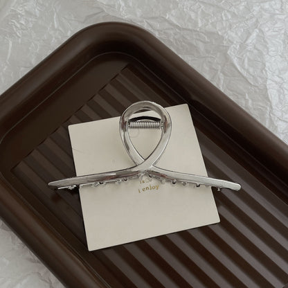 Silver Metal Barrettes Updo Hair Claw