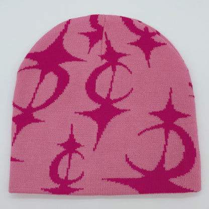 Five Pointed Star Jacquard Knitted Beanie