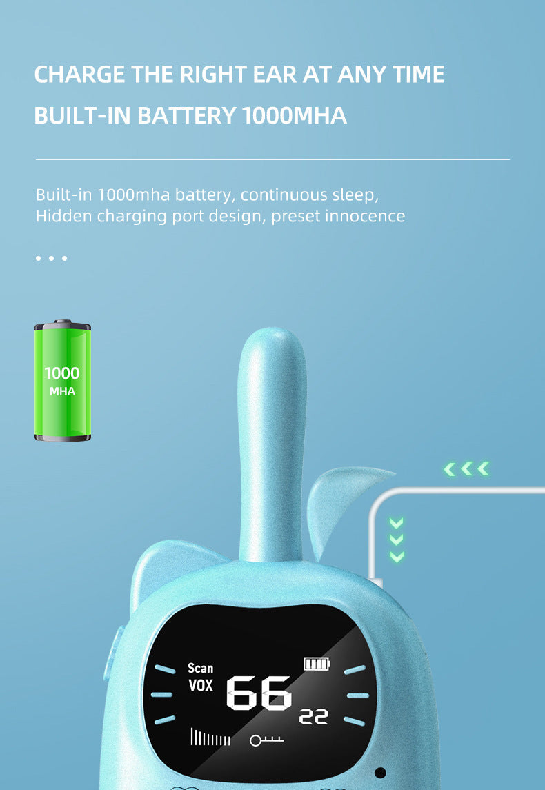Walkie-Talkie 3KM Wireless Handheld USB Charging Parent-child Interaction Toys Gift