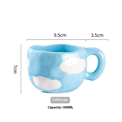 Cute Girl Heart Creative Hand-pinched Coffee Cup