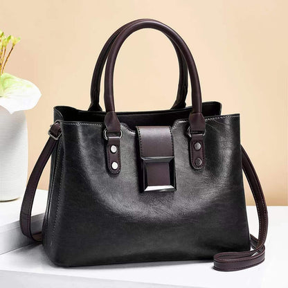 Women Shoulder Bag Big Buckle Handbag
