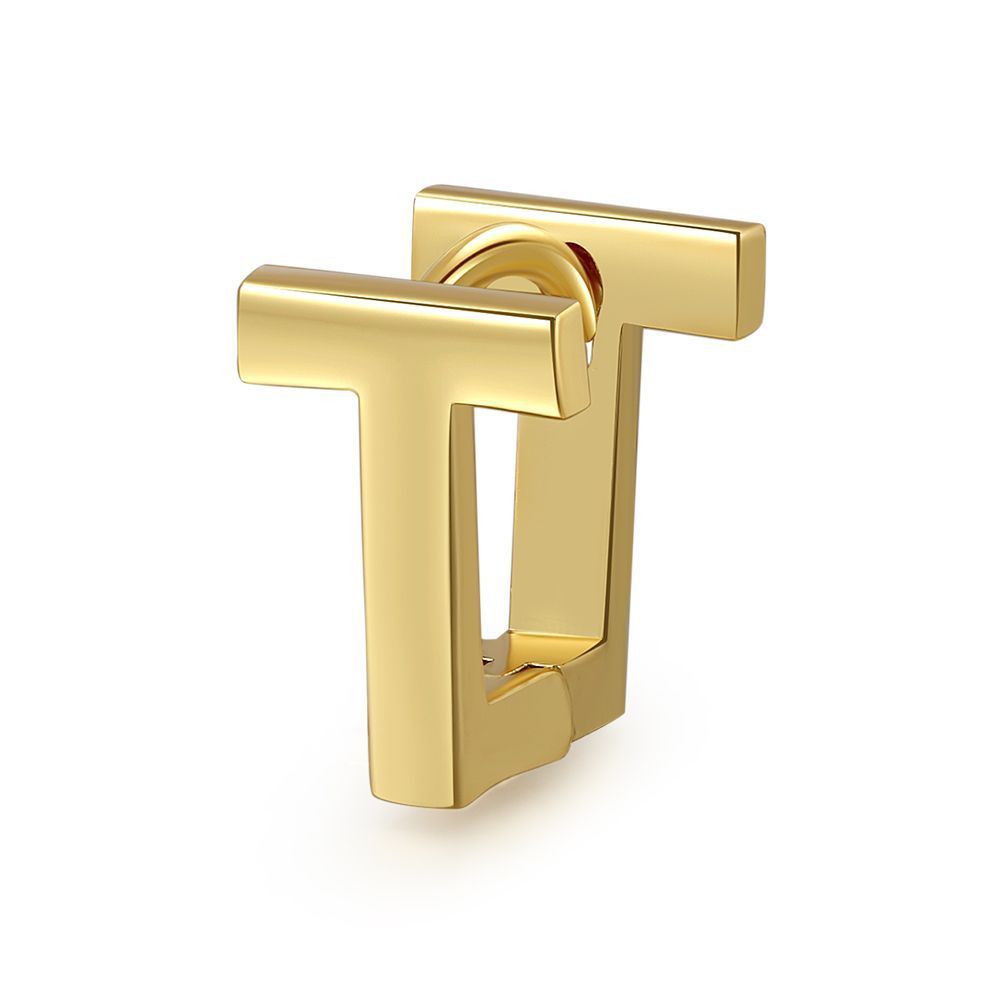 18K Gold Color Preserving Jewelry Name Letter Earrings Earrings