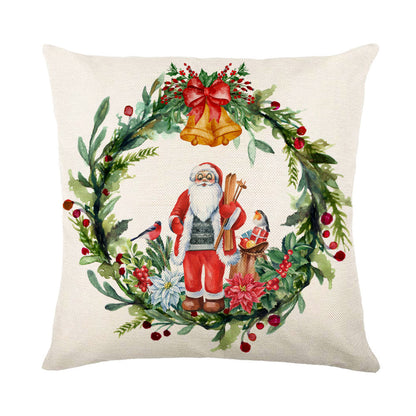 Christmas Decorations sofa Square Throw Pillow Cushion Cover