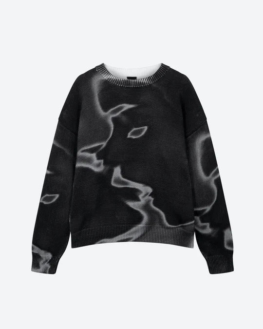 HARAJUKU PRINT PULL OVER SWEATER