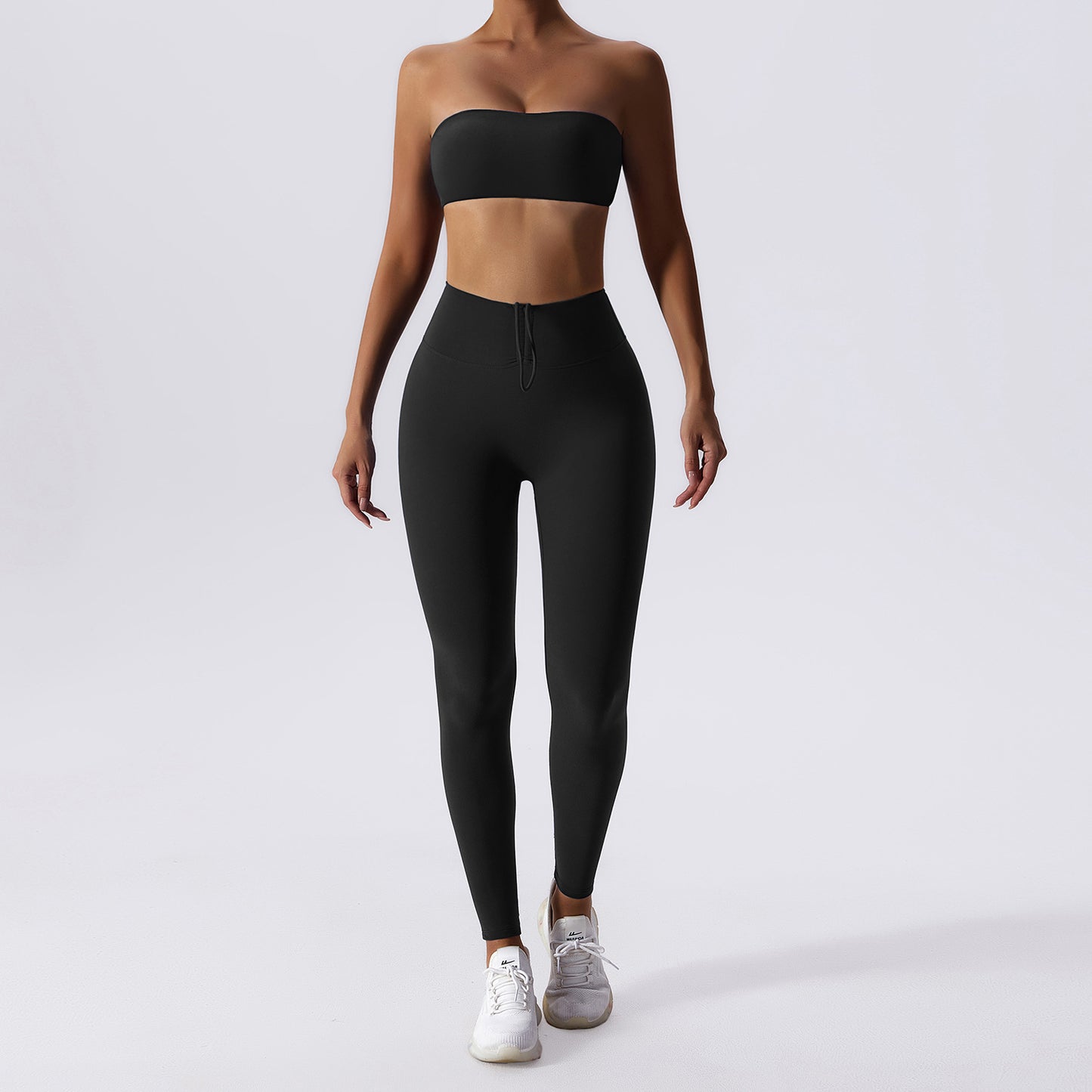 Basic Sports Feel Skinny Yoga Clothes Suit For Women