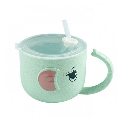 Baby Feeding  Silicone Straw Kid's Mug