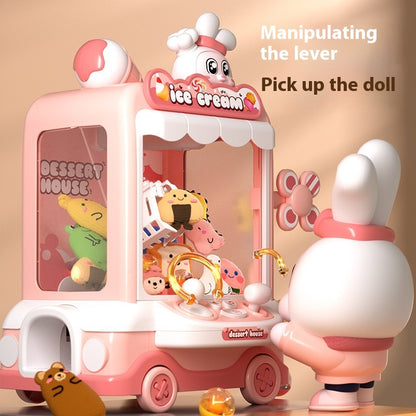 Household Toy Electric Clip Doll Gashapon Machine Children Mini Claw Machine