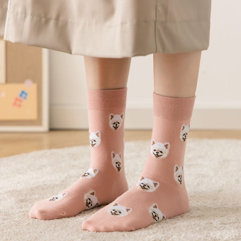 New Cotton Cute Shiba Inu Women's Socks