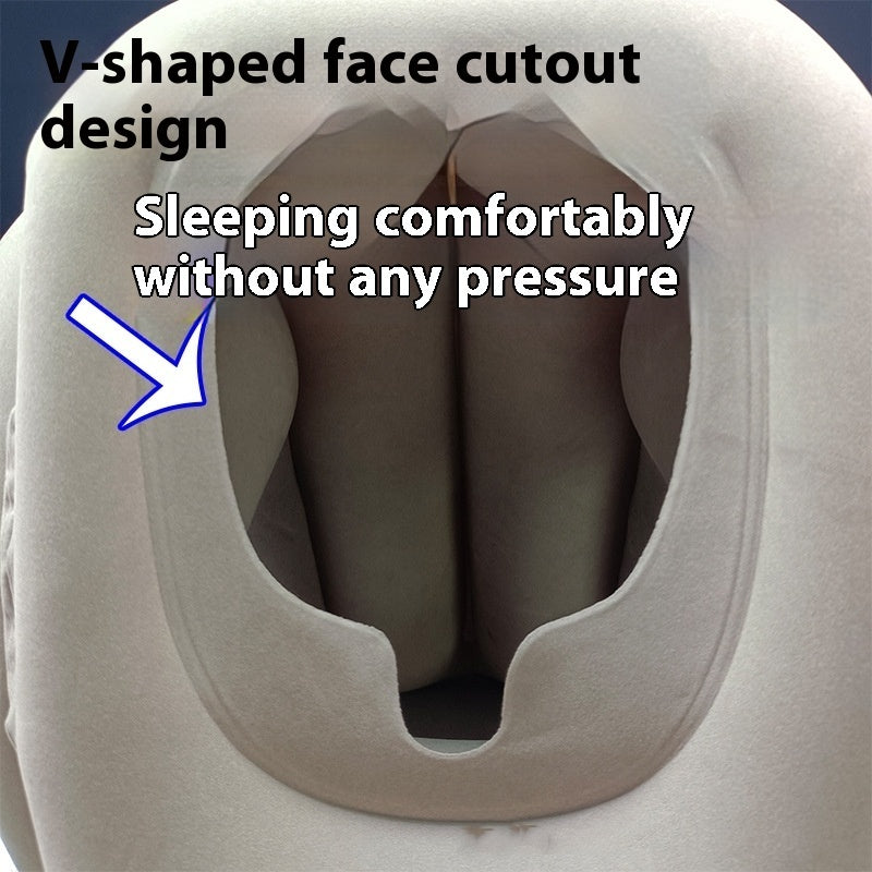 Portable Travel Inflatable Pillow Long Distance Ride Neck Pillow