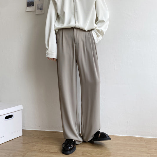 Men's Simple Loose Straight Casual Pants