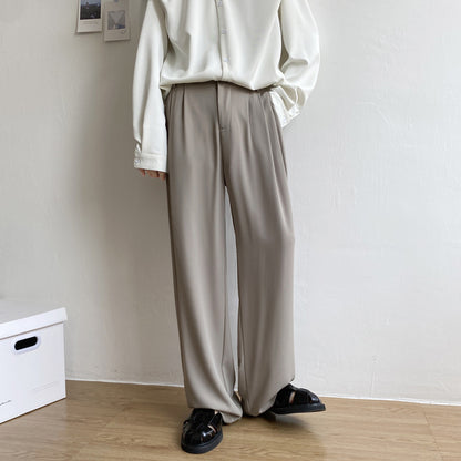 Men's Simple Loose Straight Casual Pants