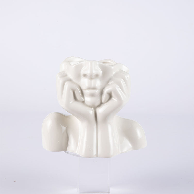 Home Decor Ceramic sculpture Crafts Flower Vase