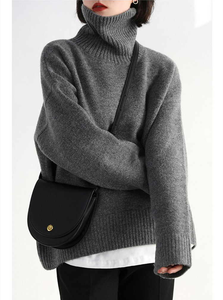 CASHMERE FUNNEL NECK JUMPER