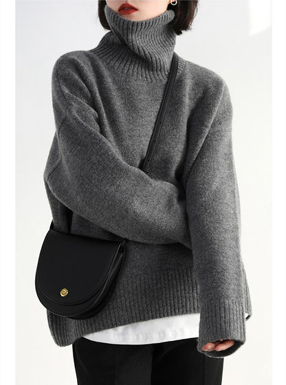 CASHMERE FUNNEL NECK JUMPER