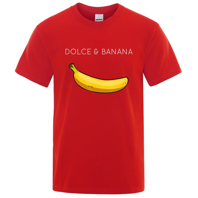 Dolce Banana Fashion Print Men T-shirt