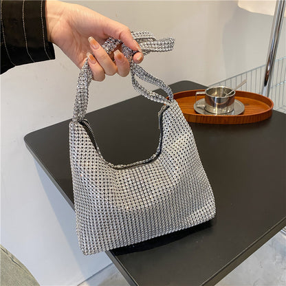 Women's Diamond Inlaid Portable Bucket Bag