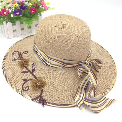 Women's Big Brim Hat Knitted Shade