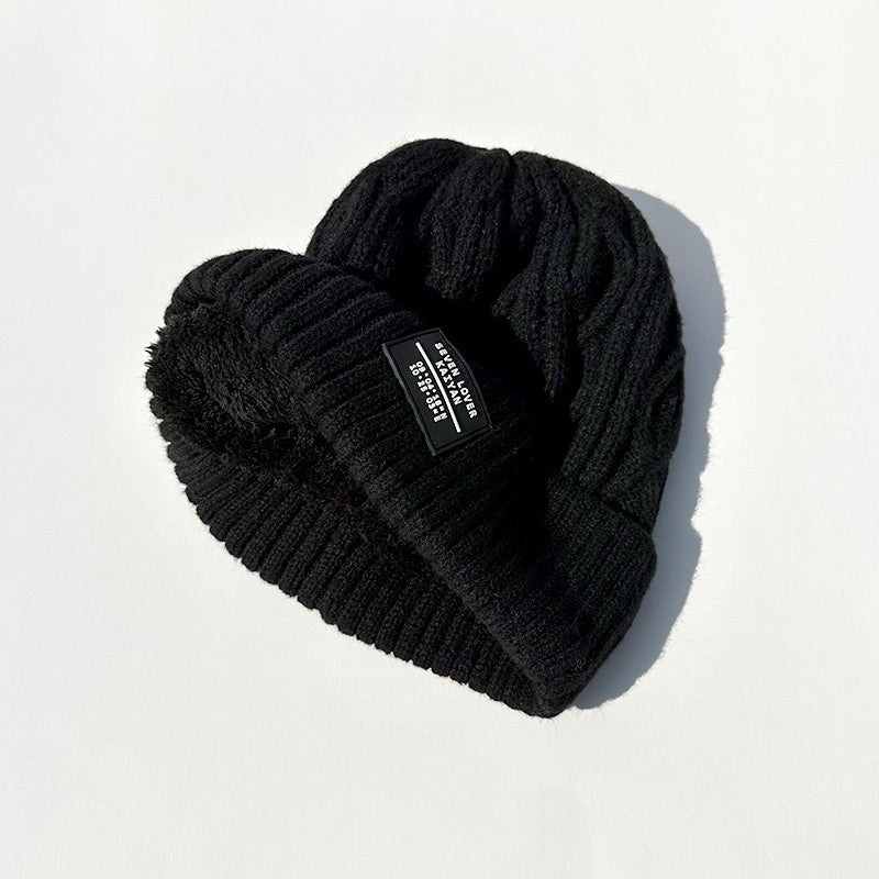 Fleece Lined Padded Knitted Hat