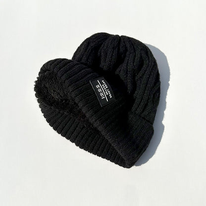 Fleece Lined Padded Knitted Hat