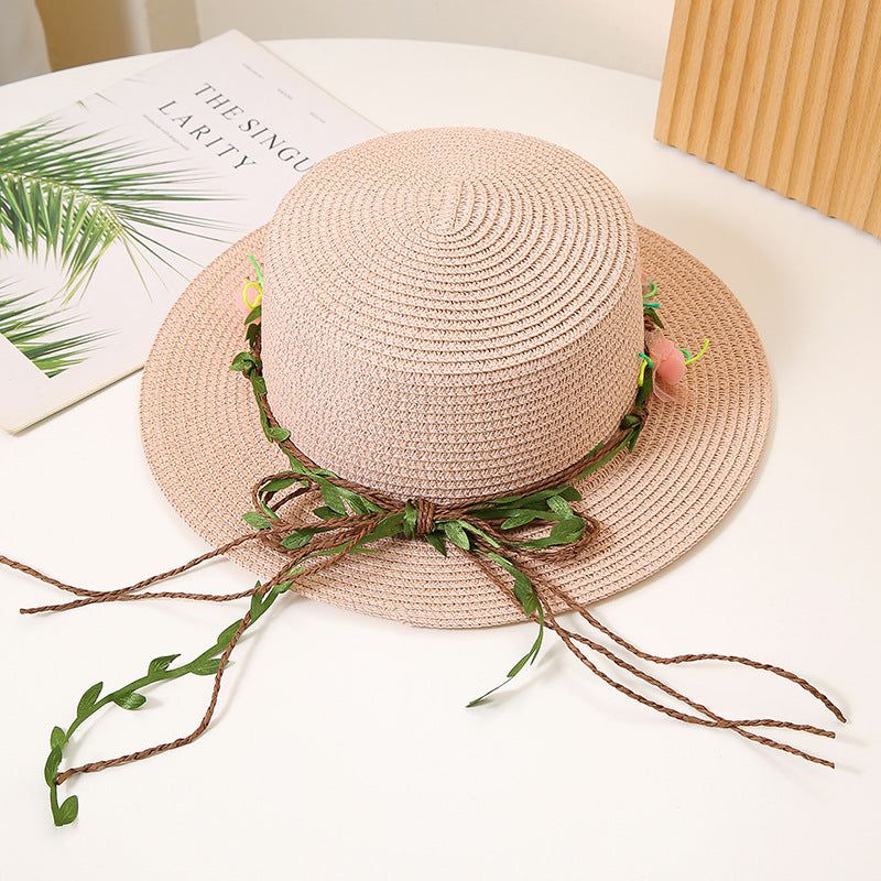 Women's Flat Straw Sun Protection Sun-proof Western Style Beach Hat
